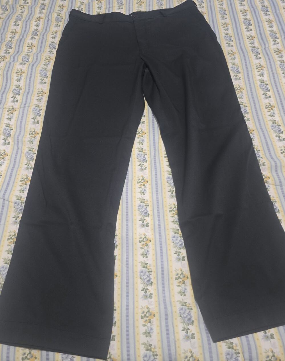 Nike Golf Dri-FIT Pants Mens 34x30 Black Stretch Performance Flat Front Trousers